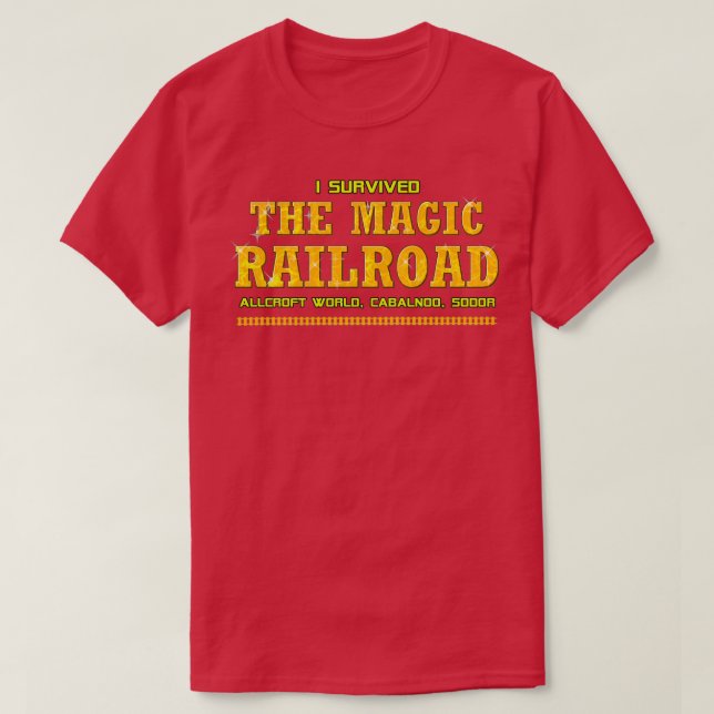 Ich überlebte die Zauberbahn T-Shirt (Design vorne)