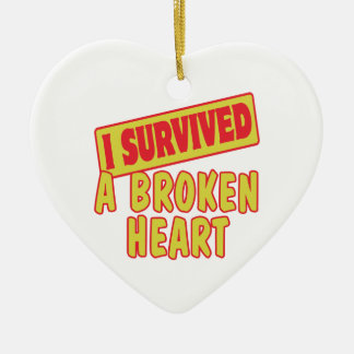 ICH ÜBERLEBTE EIN BROKENHERZ KERAMIK ORNAMENT