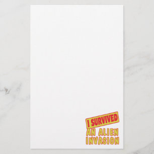 ICH ÜBERLEBTE EINE ALIEN INVASION BRIEFPAPIER