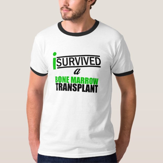 Ich überlebte eine Knochenmark-Transplantation v3 T-Shirt (Vorderseite)