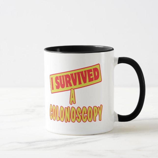 ICH ÜBERLEBTE EINE KOLONOSKOPIE TASSE (Rechts)
