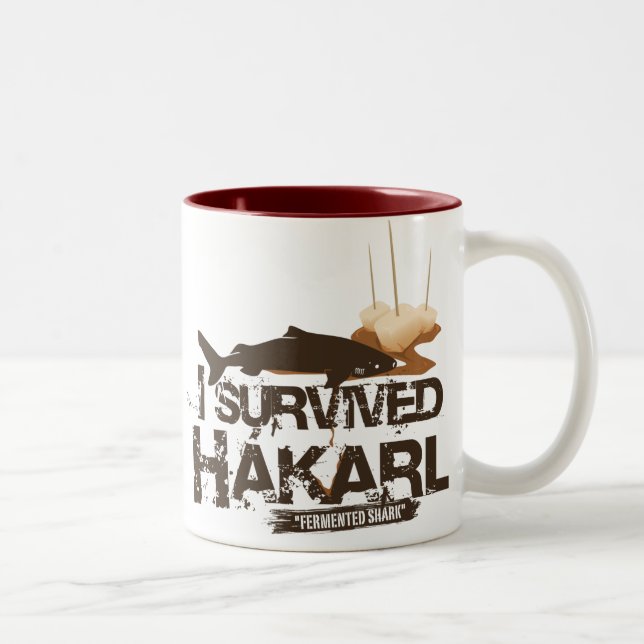 Ich überlebte Hákarl Tasse (Rechts)