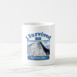 Ich überlebte halb Kuppelwanderung, Yosemite-Natio Kaffeetasse