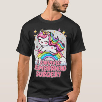 Ich überlebte hämorrhoische Operation sarkastisch T-Shirt