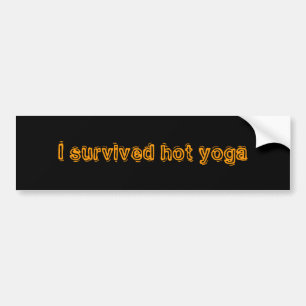 Ich überlebte heißes Yoga Autoaufkleber