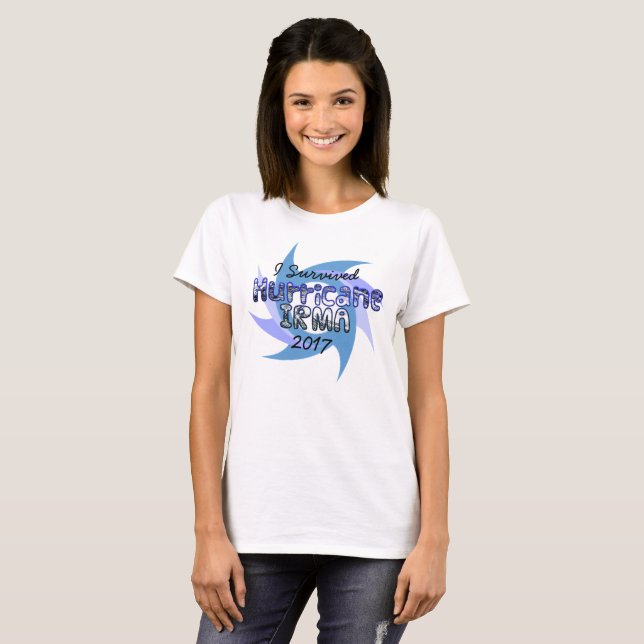 Ich überlebte Hurrikan IRMA 2017 T-Shirt (Vorne ganz)