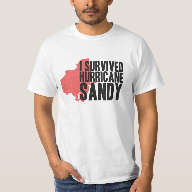 Ich überlebte Hurrikan-Sandy-T - Shirt (Vorderseite)
