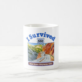 Ich überlebte Hwy 550, San Juan Skyway, Colorado Kaffeetasse