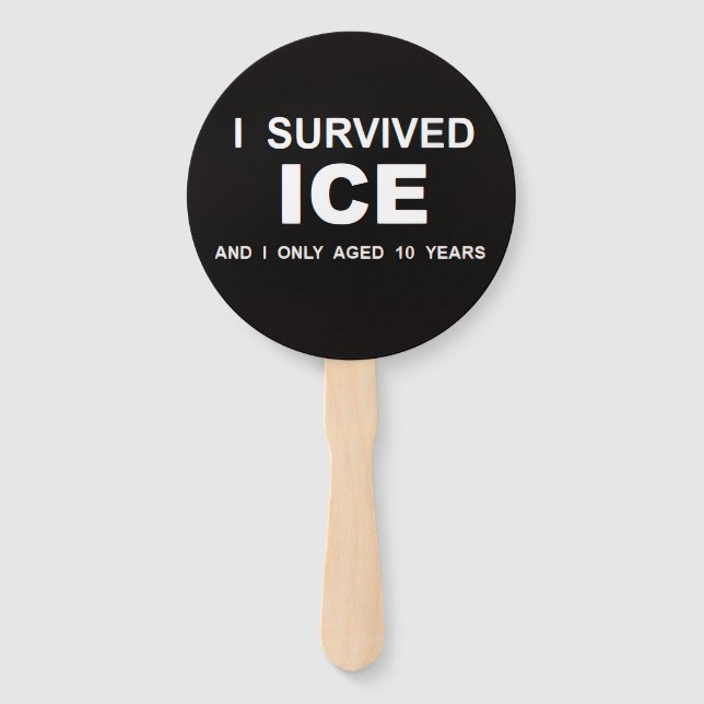 Ich überlebte ICE  Fächer (Vorderseite)
