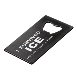 Ich überlebte ICE Geldbeutel Flaschenöffner