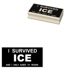 Ich überlebte ICE Gummistempel