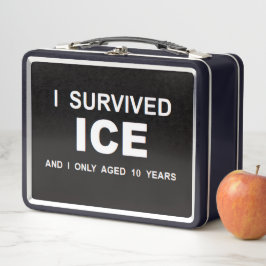 Ich überlebte ICE Metall Brotdose