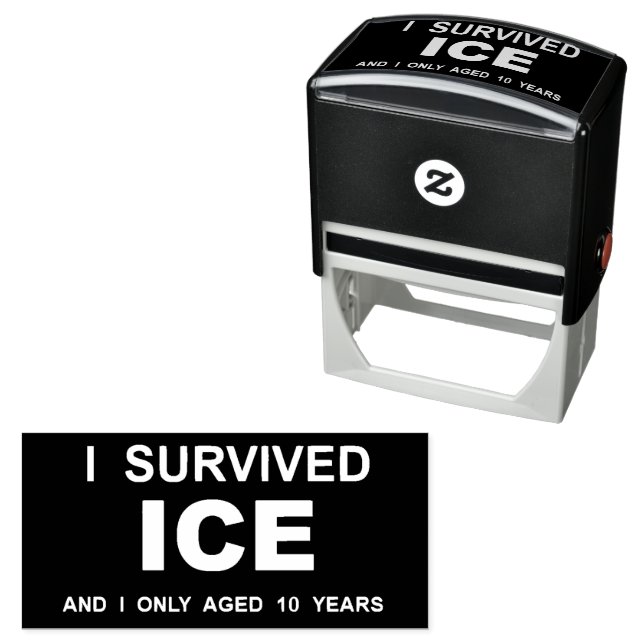 Ich überlebte ICE  Permastempel (Beispiel)