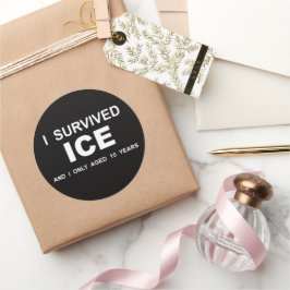 Ich überlebte ICE Runder Aufkleber