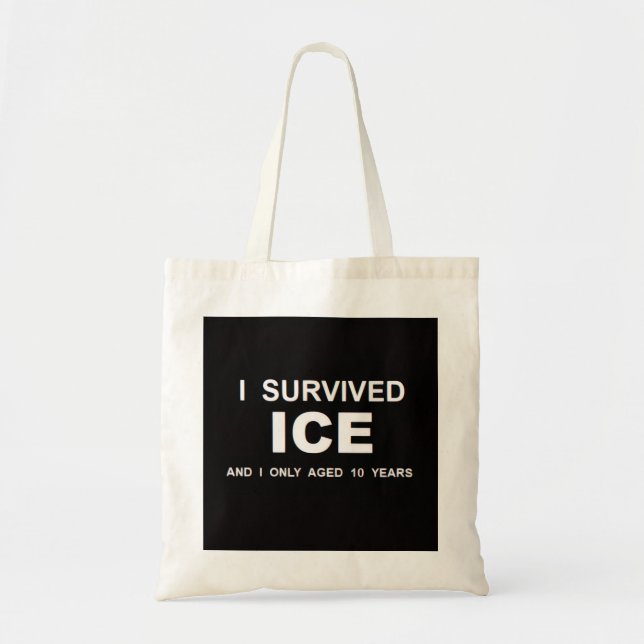 Ich überlebte ICE  Tragetasche (Vorne)