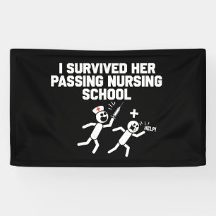 Ich überlebte ihren Abschluss an der Krankenpflege Banner