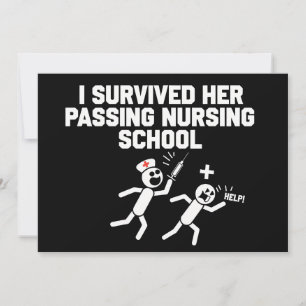 Ich überlebte ihren Abschluss auf der Krankenpfleg Einladung