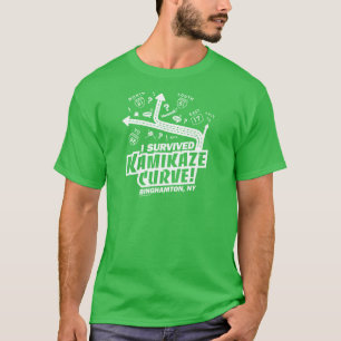 Ich überlebte Kamikazi Curve! Binghamton, NY T - T-Shirt