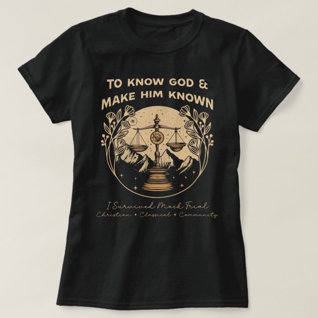 Ich überlebte klassische Gespräche im Mock-Trial T-Shirt (Design vorne)