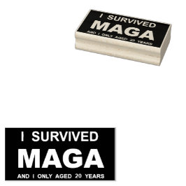 Ich überlebte MAGA Gummistempel