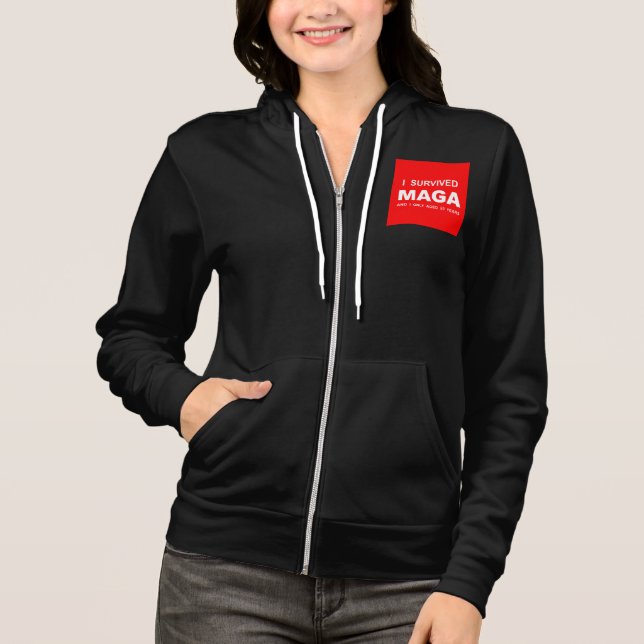 Ich überlebte MAGA  Hoodie (Vorderseite)