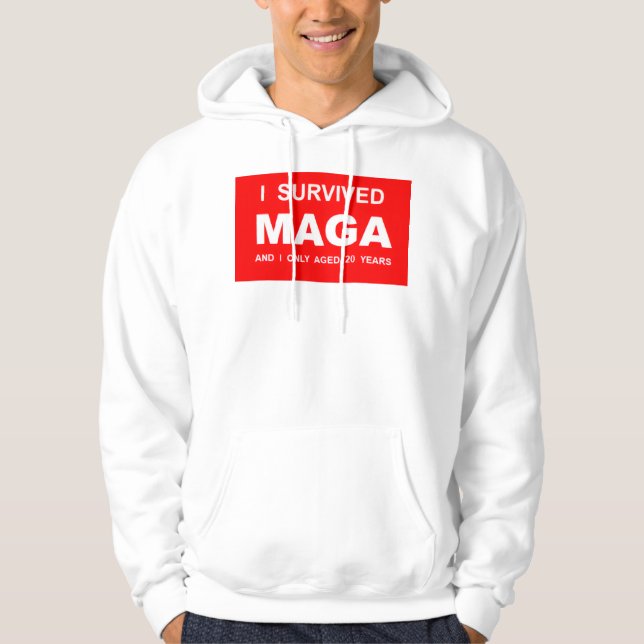 Ich überlebte MAGA  Hoodie (Vorderseite)