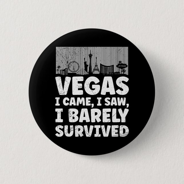 Ich überlebte meine Reise nach Las Vegas 1 Button (Vorderseite)