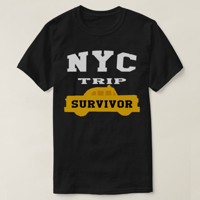 Ich überlebte meine Reise nach NYC Liebe Reise Fun T-Shirt (Design vorne)