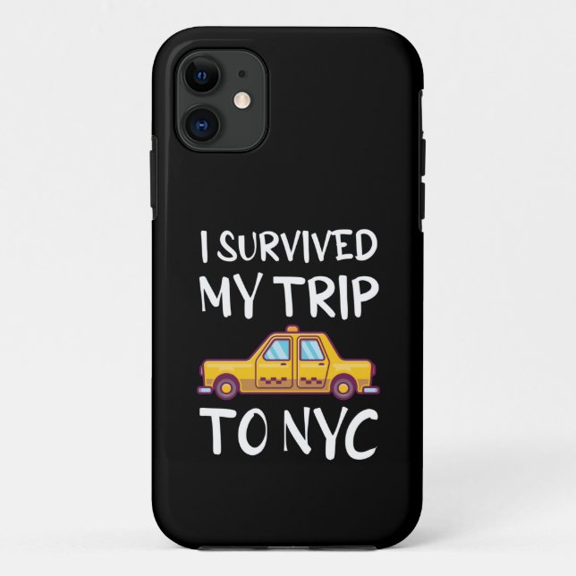 Ich überlebte meine Reise zum NYC Case-Mate iPhone Hülle (Rückseite)