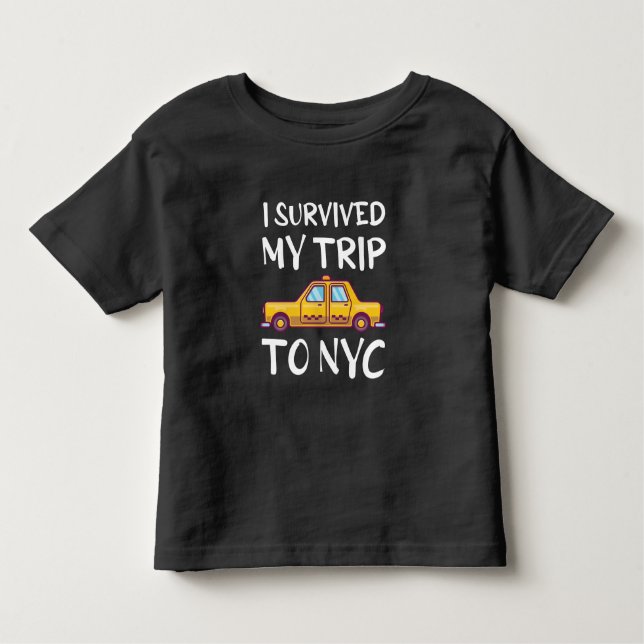 Ich überlebte meine Reise zum NYC Kleinkind T-shirt (Vorderseite)