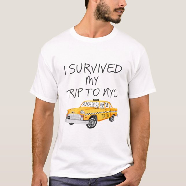 Ich überlebte meine Reise zum NYC T-Shirt (Vorderseite)