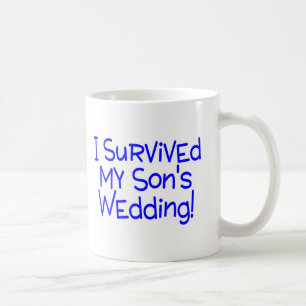 Ich überlebte meine Söhne, die Blau Wedding sind Kaffeetasse