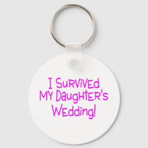 Ich überlebte meine Töchter, die Rosa Wedding si Schlüsselanhänger