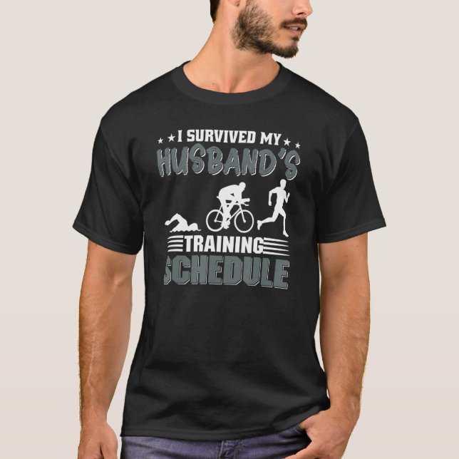 Ich überlebte meinen Triathlon-Trainingsplan für d T-Shirt (Vorderseite)