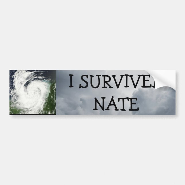 ICH ÜBERLEBTE Nate HURRIKAN-AUTOAUFKLEBER Autoaufkleber (Vorne)