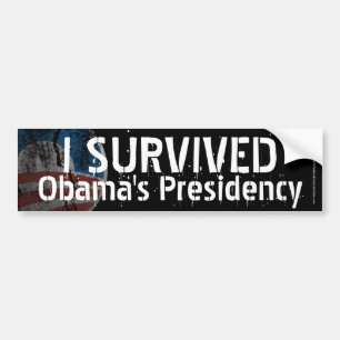 Ich überlebte Obamas Präsidentschaft Funny Conse Autoaufkleber
