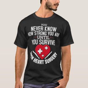 Ich überlebte Open Heart Operation Geschenke Erhol T-Shirt