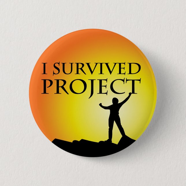 ICH ÜBERLEBTE PROJEKT BUTTON (Vorderseite)