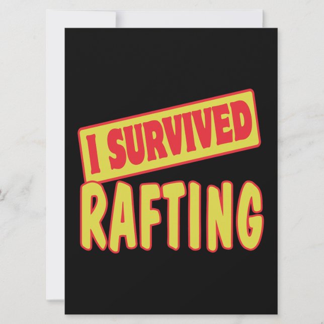 ICH ÜBERLEBTE RAFTING (Vorderseite)