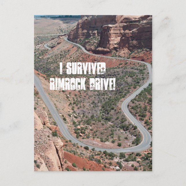 Ich überlebte Rimrock Drive! Postkarte (Vorderseite)