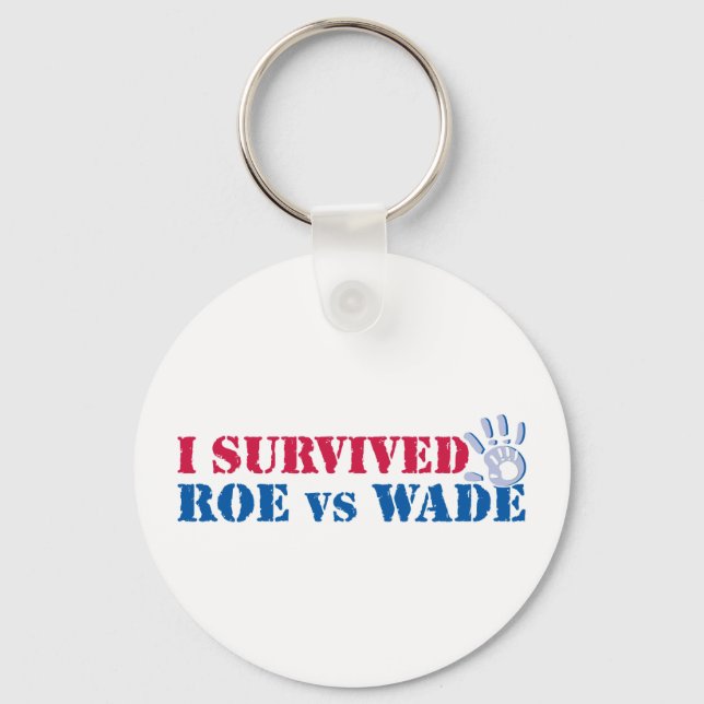 Ich überlebte Roe vs Wade (Hand) Schlüsselanhänger (Vorderseite)