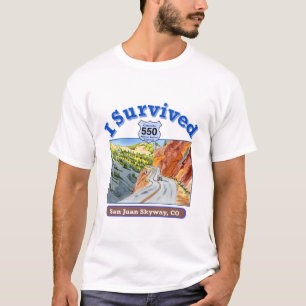Ich überlebte San Juan Skyway, HWY 550, Colorado T-Shirt