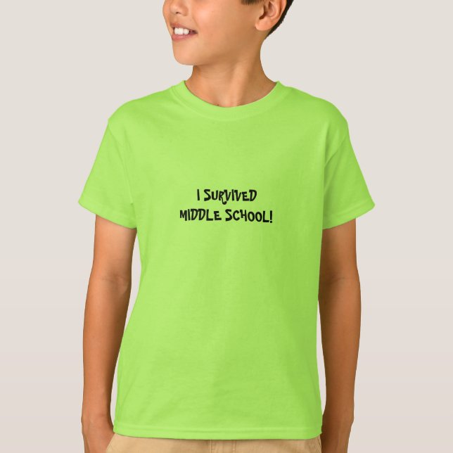 ICH ÜBERLEBTE SEKUNDARSCHULE! - Shirt (Vorderseite)