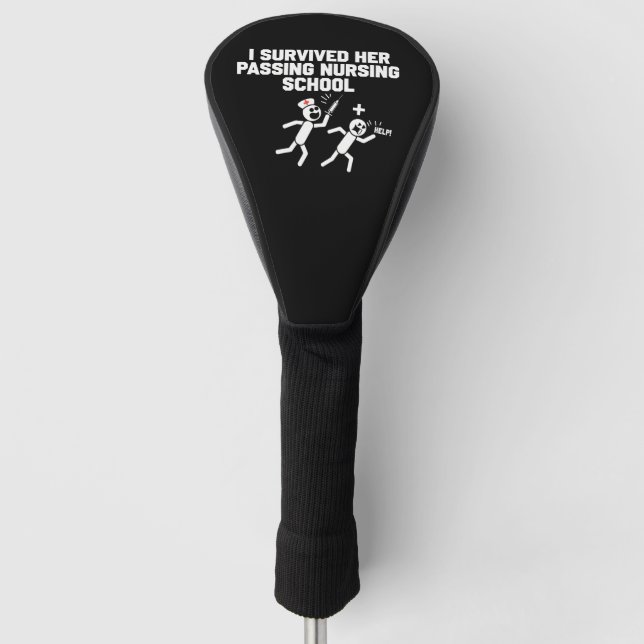 Ich überlebte sie bei der Krankenschwester der Kra Golf Headcover (Vorderseite)