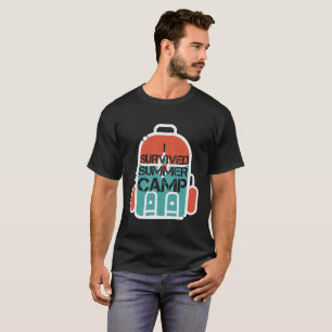 Ich überlebte Sommer-Lager-Überlebens-T-Shirt T-Shirt
