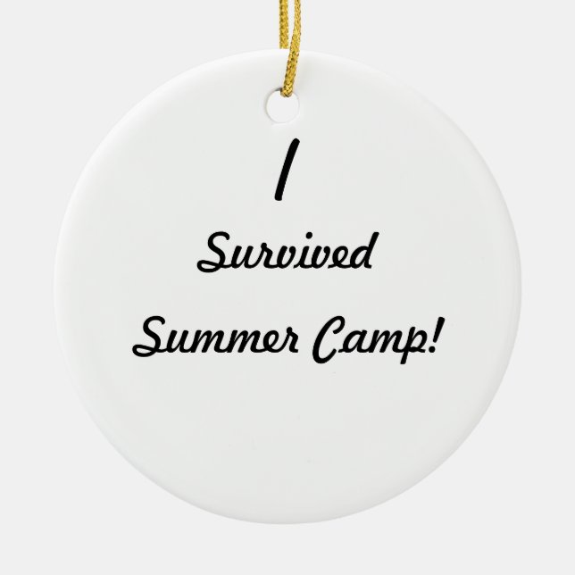 Ich überlebte Sommerlager! Keramikornament (Vorne)