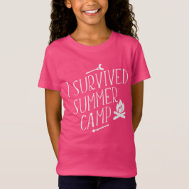 Ich überlebte Summer Camp Girls Erste Camping Reis T-Shirt