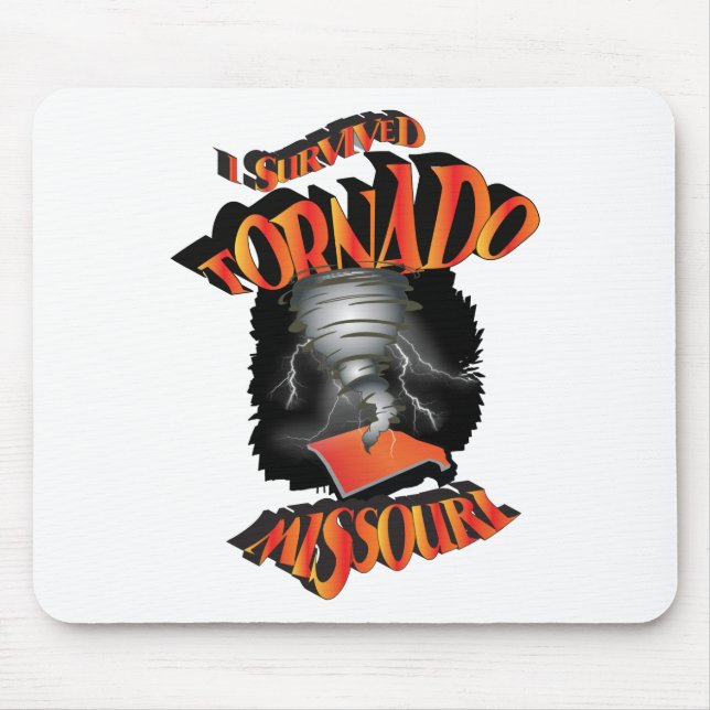 Ich überlebte Tornado Missouri Mousepad (Vorne)