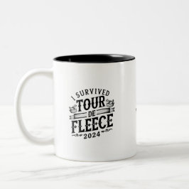 Ich überlebte Tour de Fleece 2024 Personal Zweifarbige Tasse