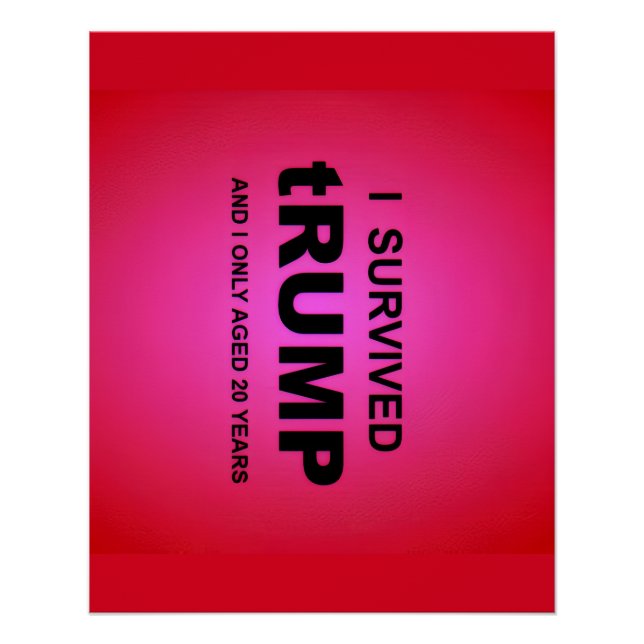 Ich überlebte tRUMP  Poster (Vorderseite)